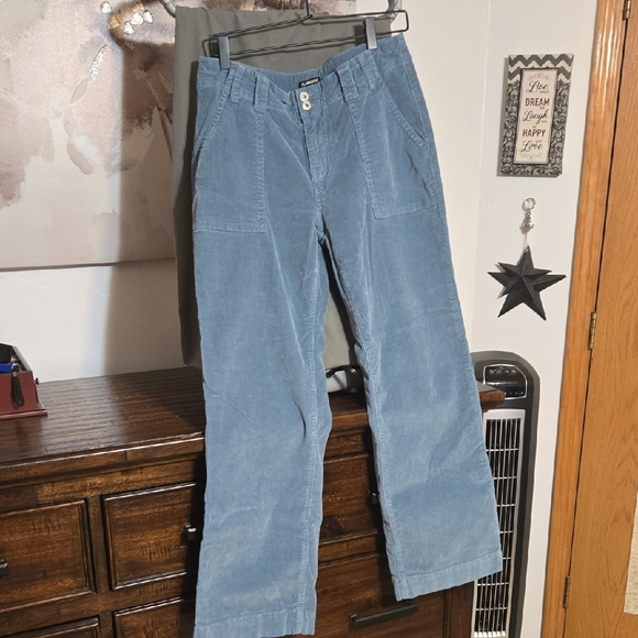 Flamingals Pants - Flamingals Blue Corduroy Pants XL